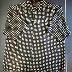 Bruno 100% silk shirt button size xl mens